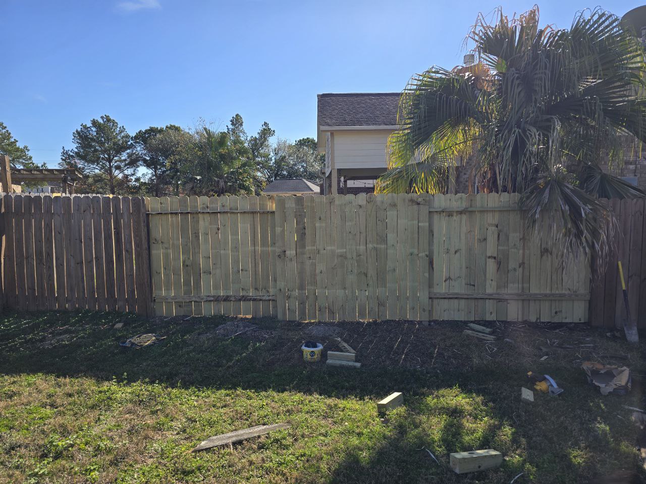 wood fence repair Richmond TX privacy fence installation Fort Bend County